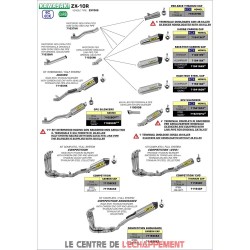 Silencieux ARROW Pro Race Adapt.Kawasaki ZX10R NINJA 2016-...