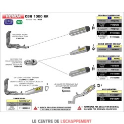 Silencieux ARROW X-Kone Adapt.Honda CBR 1000 RR 2014-2016