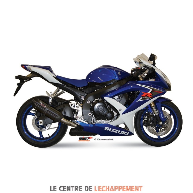 Silencieux MIVV SUONO Adapt.Suzuki GSX R 600/750 2008-2010